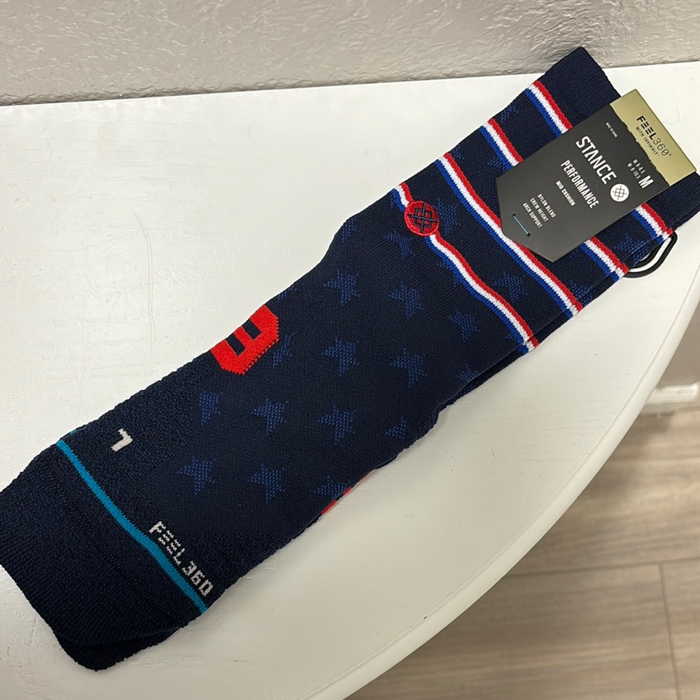 Stance Blue and Red Casual Socks